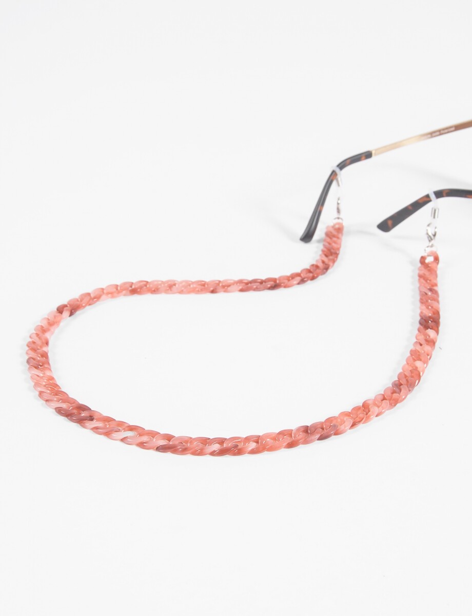 Correa de lentes eslabones carey - rojo 