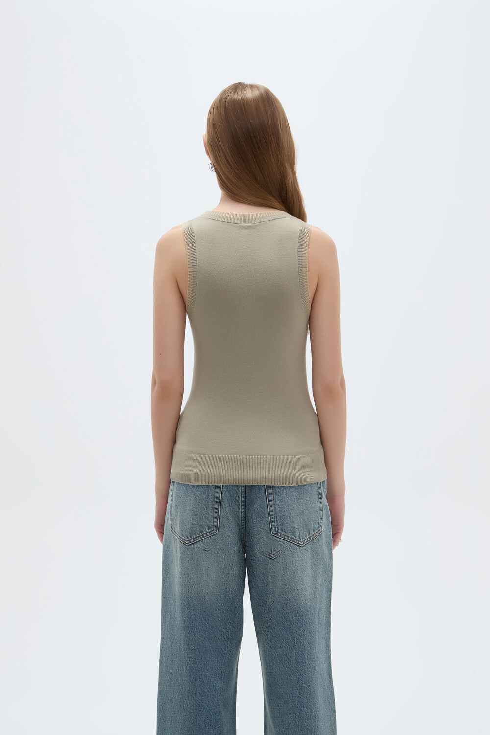 Musculosa Sigo Verde Grisaceo