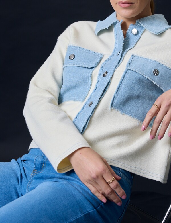 Camperita Combinada Denim CRUDO/MULTI