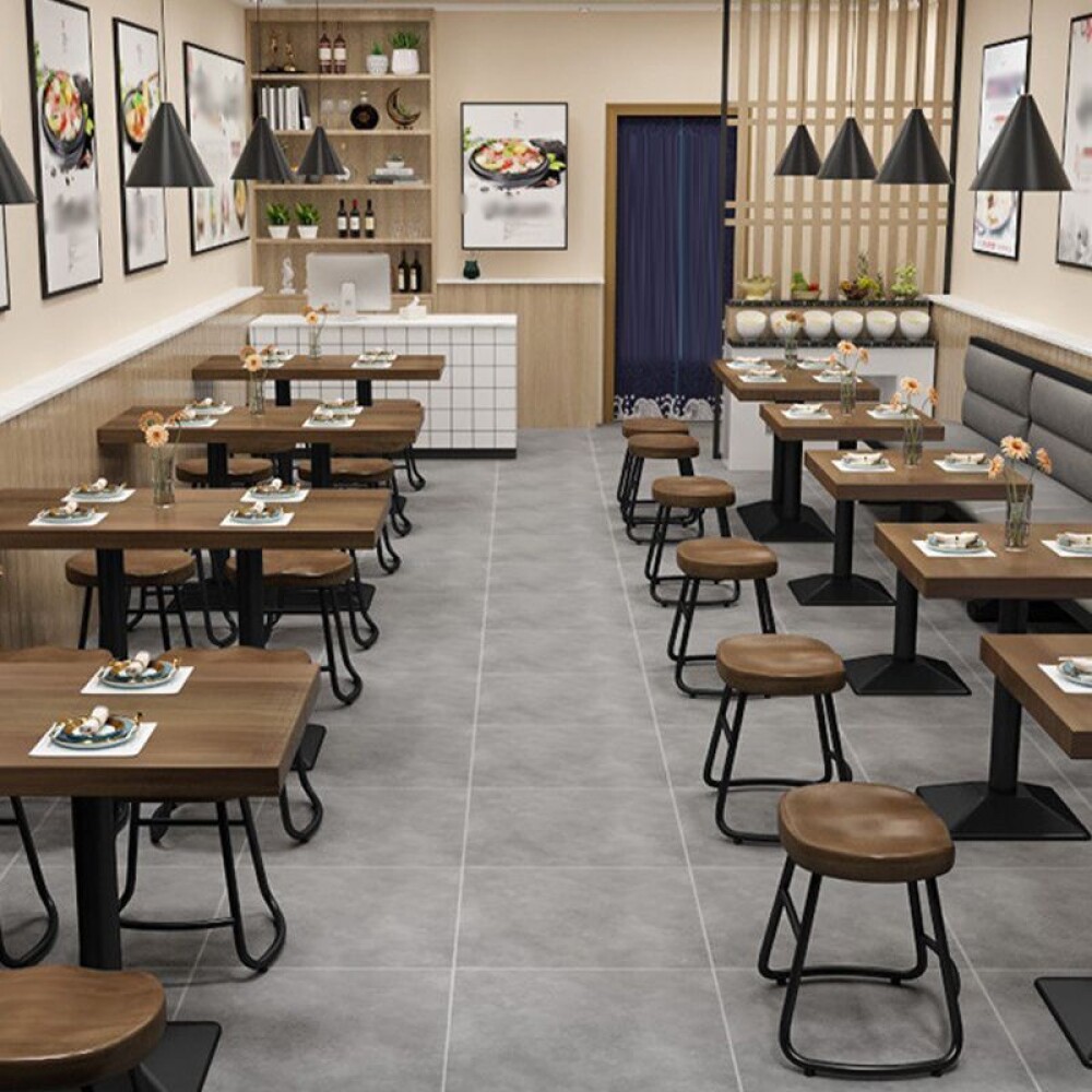 Mesa De Comedor Restó Mdf 120x60x75cm Marrón oscuro