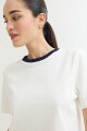 Remera cuello contratono CRUDO