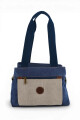 Bolso cartera en lona Azul