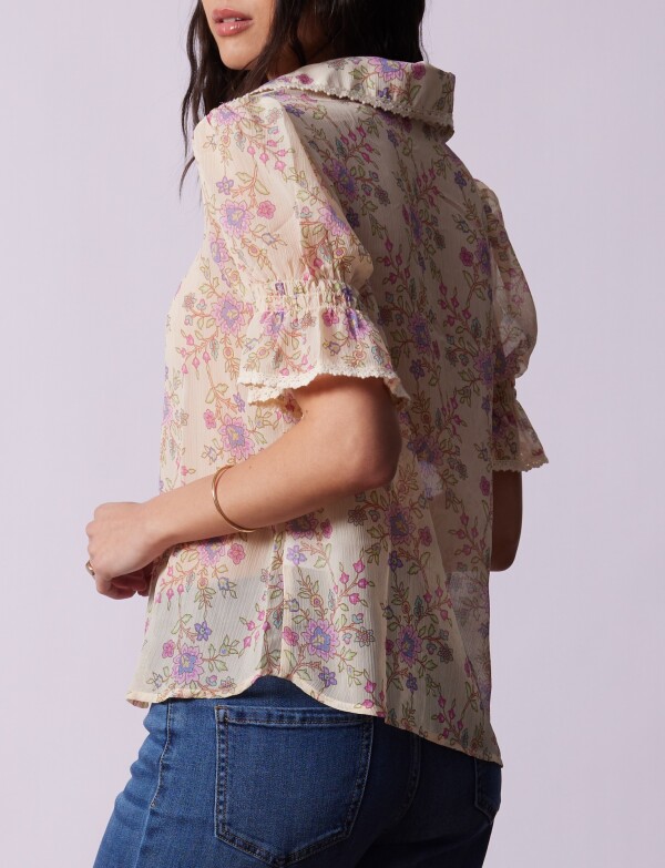 Blusa Printed MULTI/BEIGE