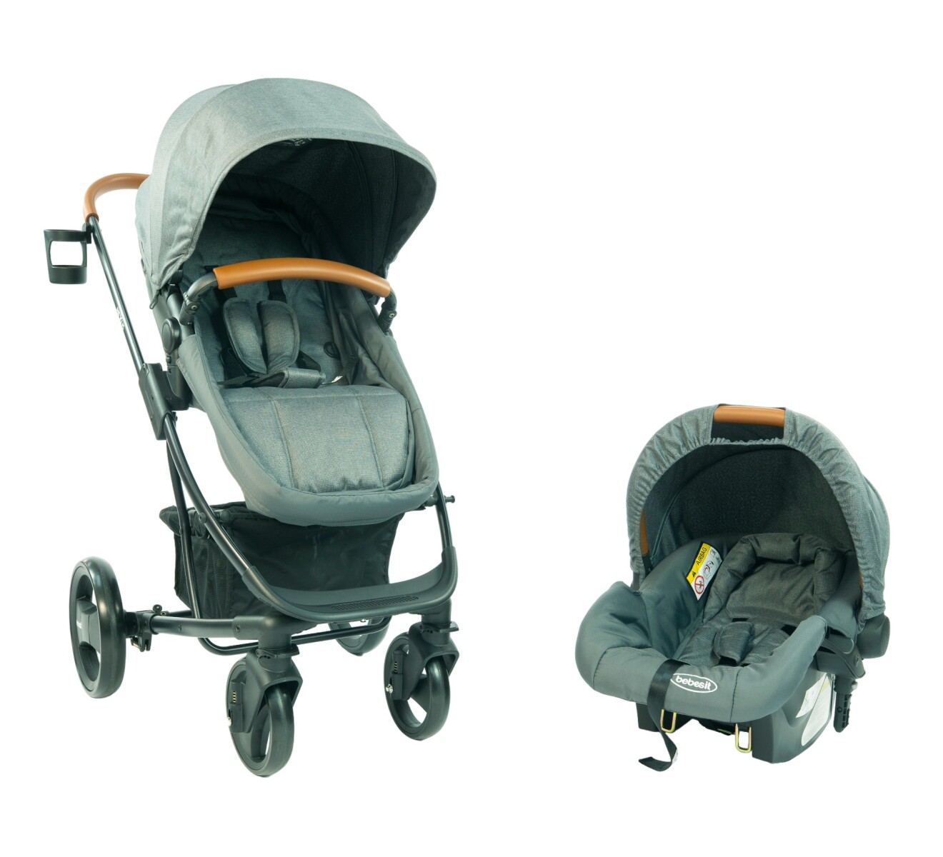 Bebesit Coche Travel System Nexus- gris 