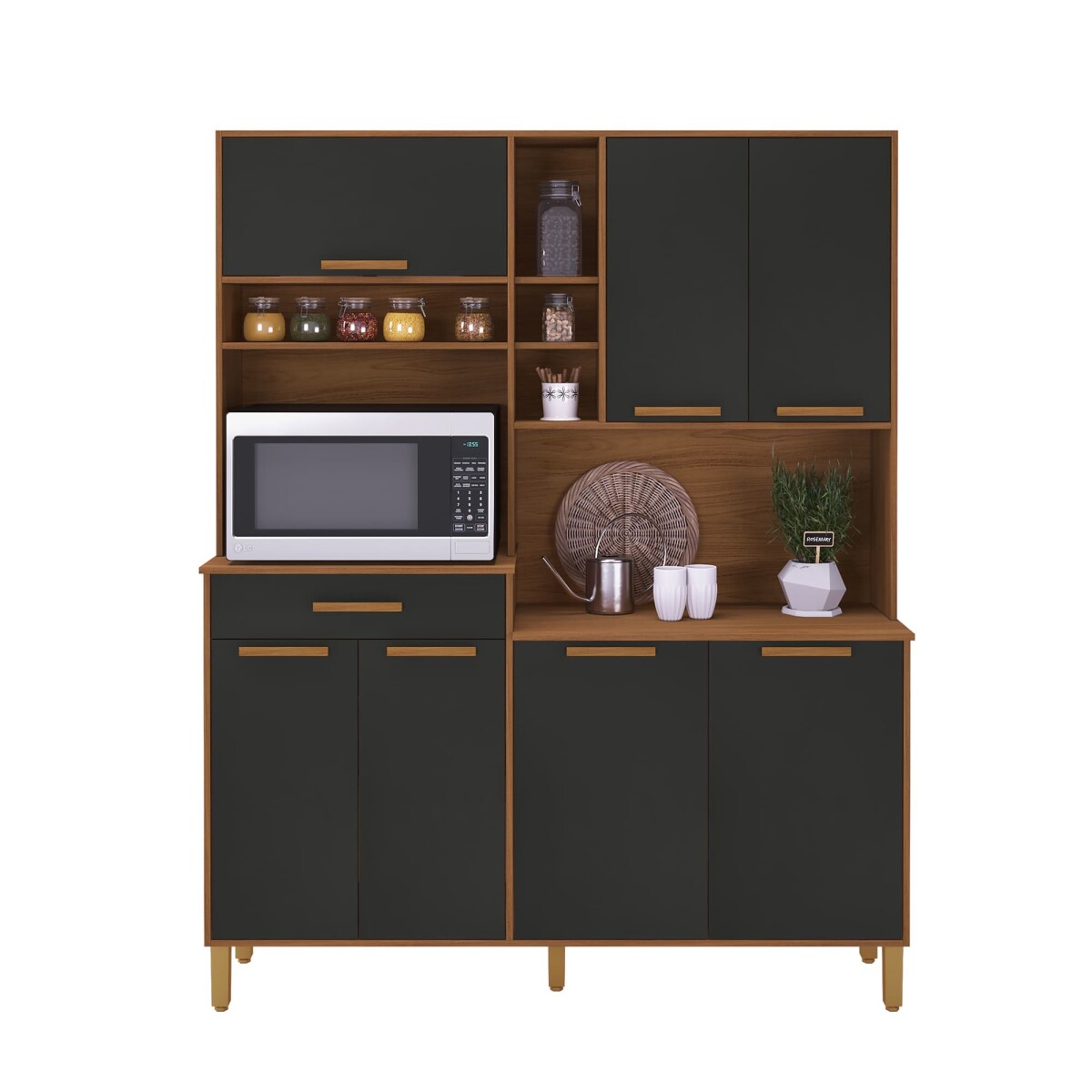 Kit Cocina Abba 7 Puertas 1 Gav Braga 6189 Ind 
