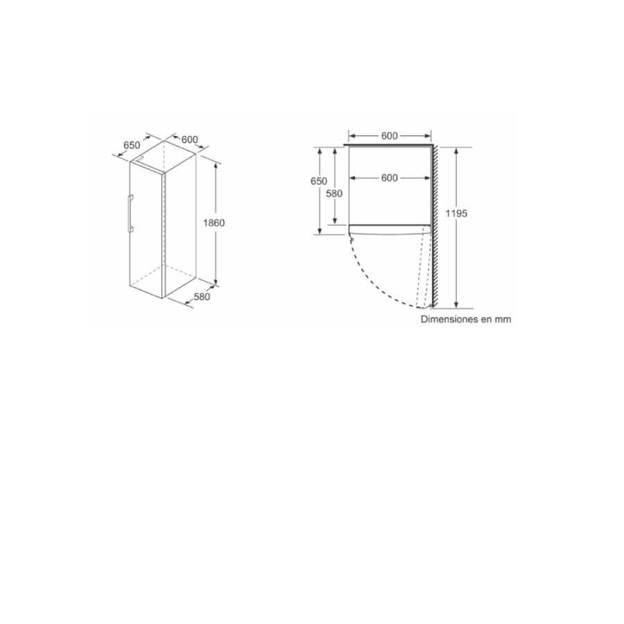 Freezer Bosch Vertical Libre Instalación Inox GSN36AIEP Freezer Bosch Vertical Libre Instalación Inox GSN36AIEP