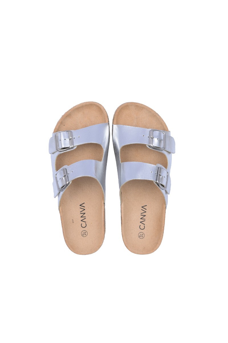 Sandalia Alba Plateado