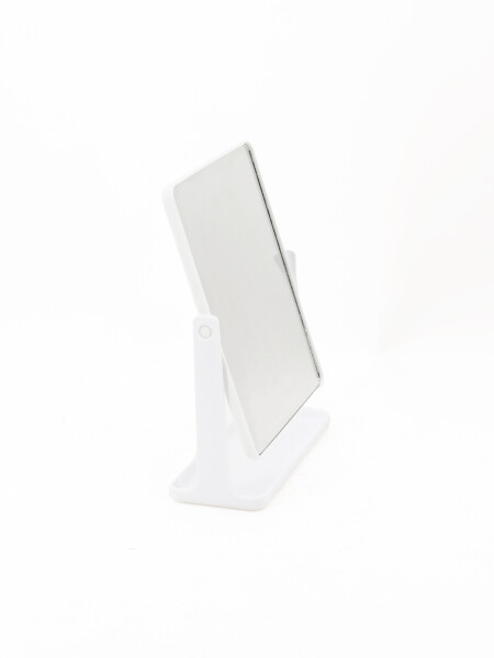 ESPEJO CUADRADO CON BASE BLANCO