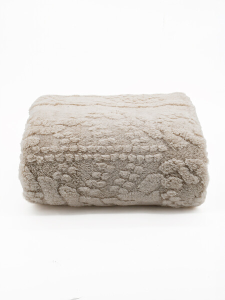 PIE DE CAMA FLANNEL DAMERO CRUDO