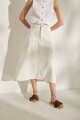 FALDA POMELA DENIM Crudo