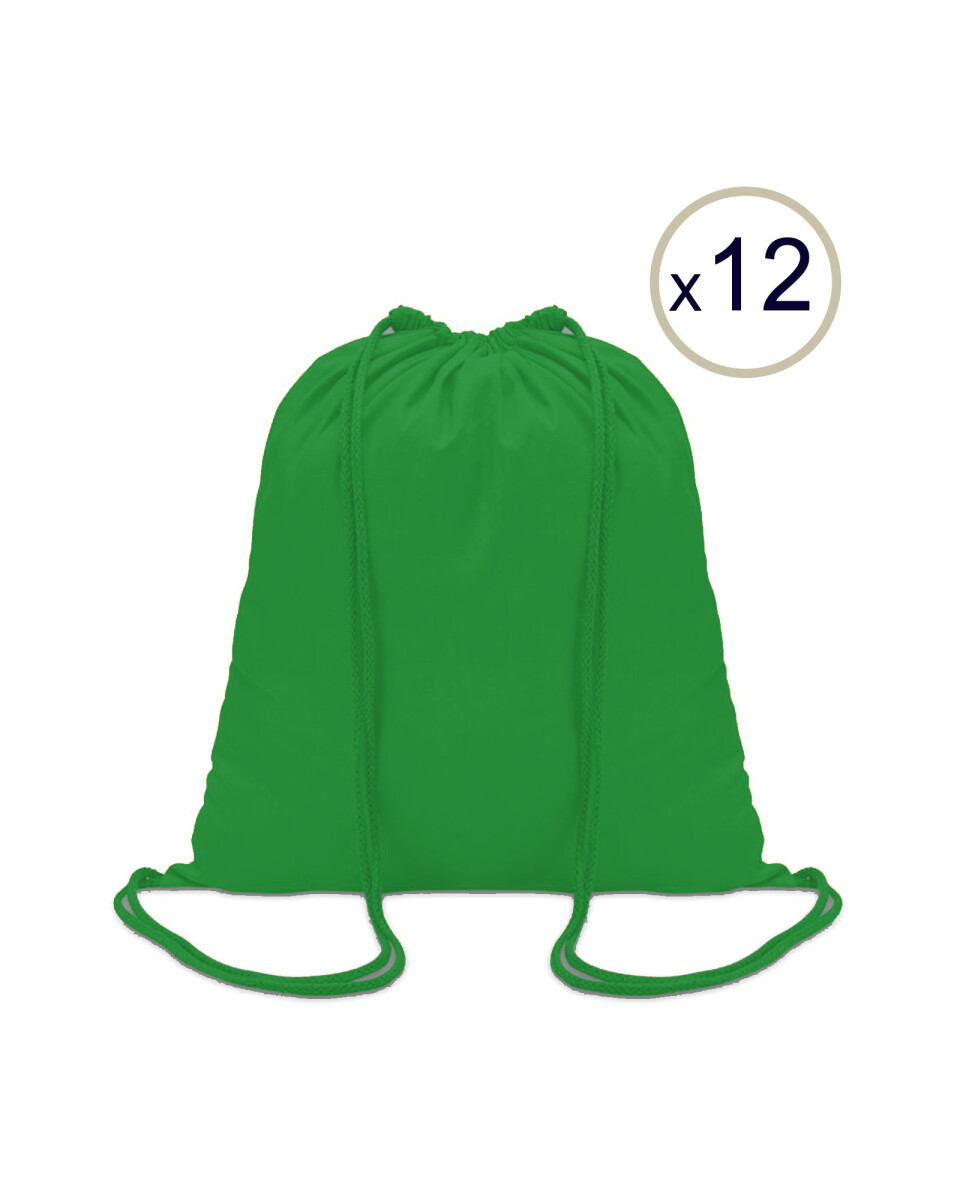 Bolsa Mochila x 12 unidades - Verde 