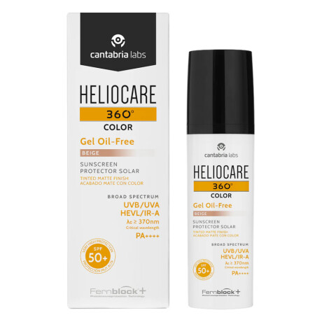Protector Solar Heliocare 360° Gel Oil Free Beige FPS50 50ml Protector Solar Heliocare 360° Gel Oil Free Beige FPS50 50ml