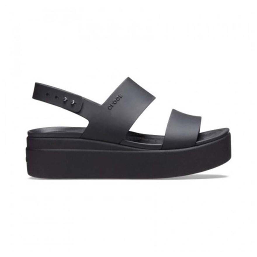 Sandalias Crocs Brooklyn Low Wedge - Mujer Black/black