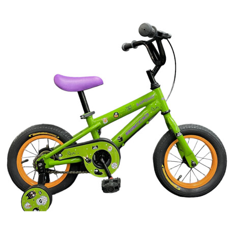 Bicicleta Baccio Bambino rodado 12 con rueditas VERDE