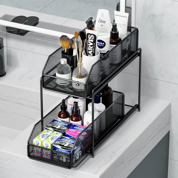 Organizador De Cocina Bajo Mesada Alacena 2 Estantes Cajones CAN010 Organizador De Cocina Bajo Mesada Alacena 2 Estantes Cajones CAN010