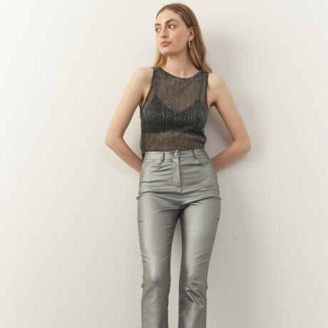 PANTALON DORIAN Plateado