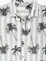 CAMISA M/C ESTAMPADA VERDE
