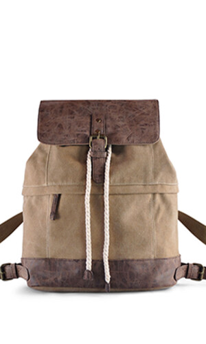 MOCHILA BOHO TABACO Y KAKI
