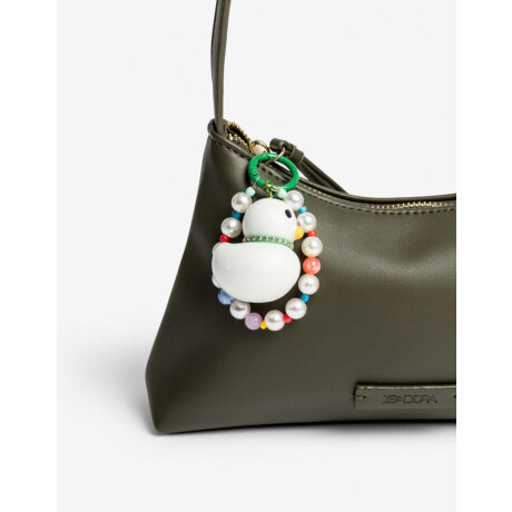 Llavero Y Bag Charm De Patito Con Beads Combinacion Bicolor