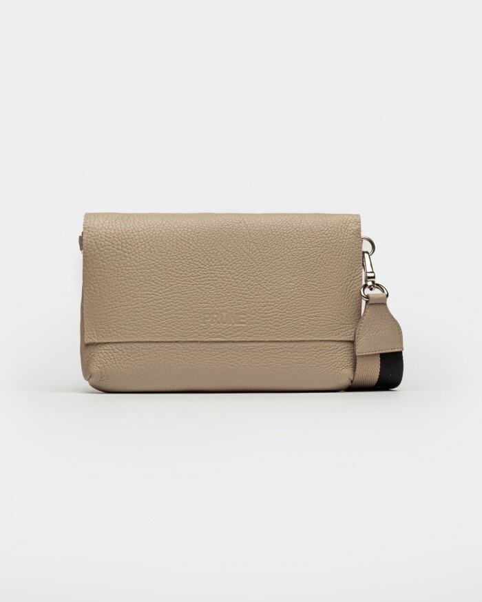 Morral Olivia En Cuero Graneado Vison