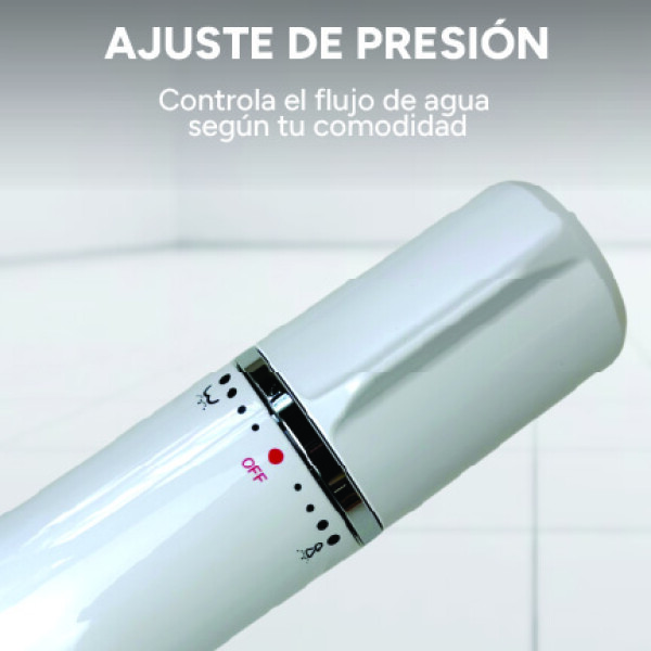 Bidet Para Inodoro Moderno Adaptable Ducha Higienica Baño Color Blanco