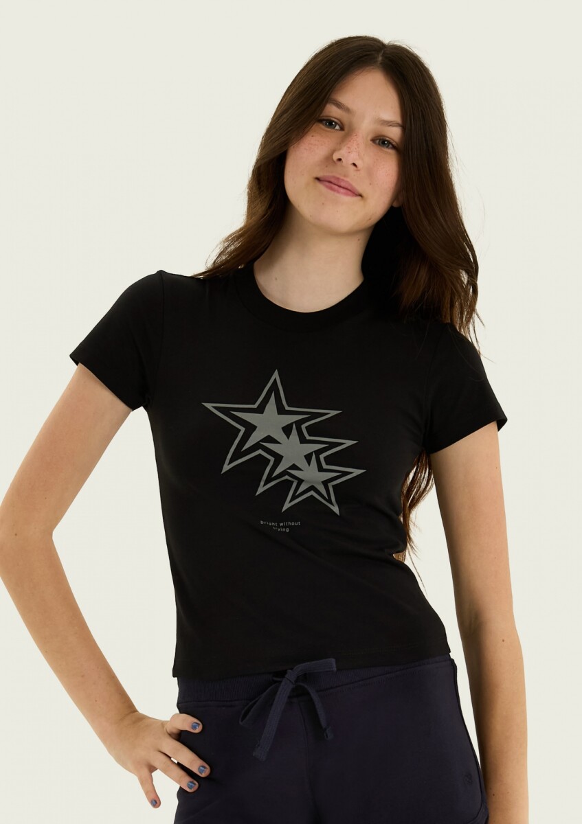 CAMISETA ESTAMPADA - NEGRO 
