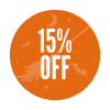15% off Halloween