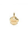 CHARM BAÑADO EN ORO 18K CON PALABRA AMOR Charm