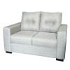SOFA 2 CUERPOS - TAPIZADO TELA GRIS CLARO SOFA 2 CUERPOS - TAPIZADO TELA GRIS CLARO
