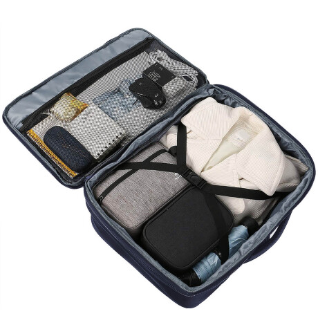 Mochila Viaje Valija Carry On Extens Liviana Calidad Azul