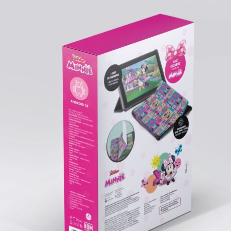 Tablet Multilaser 9" Disney Minnie 64GB 4GB Android 13 NEGRO-ROSA