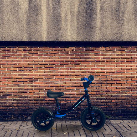 Bicicleta Baccio Balance rodado 12 NEGRA-TURQUESA