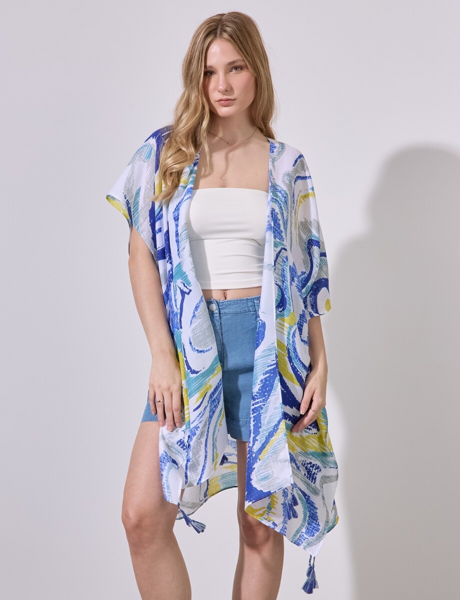 Kimono Summer - Multi/azul 