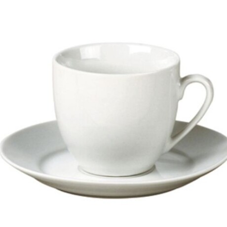 TAZA DE TE CON PLATO BLANCO PORCELANA SELECTA TAZA DE TE CON PLATO BLANCO PORCELANA SELECTA