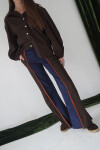 Tweed Pants Azul / Tweed Chocolate