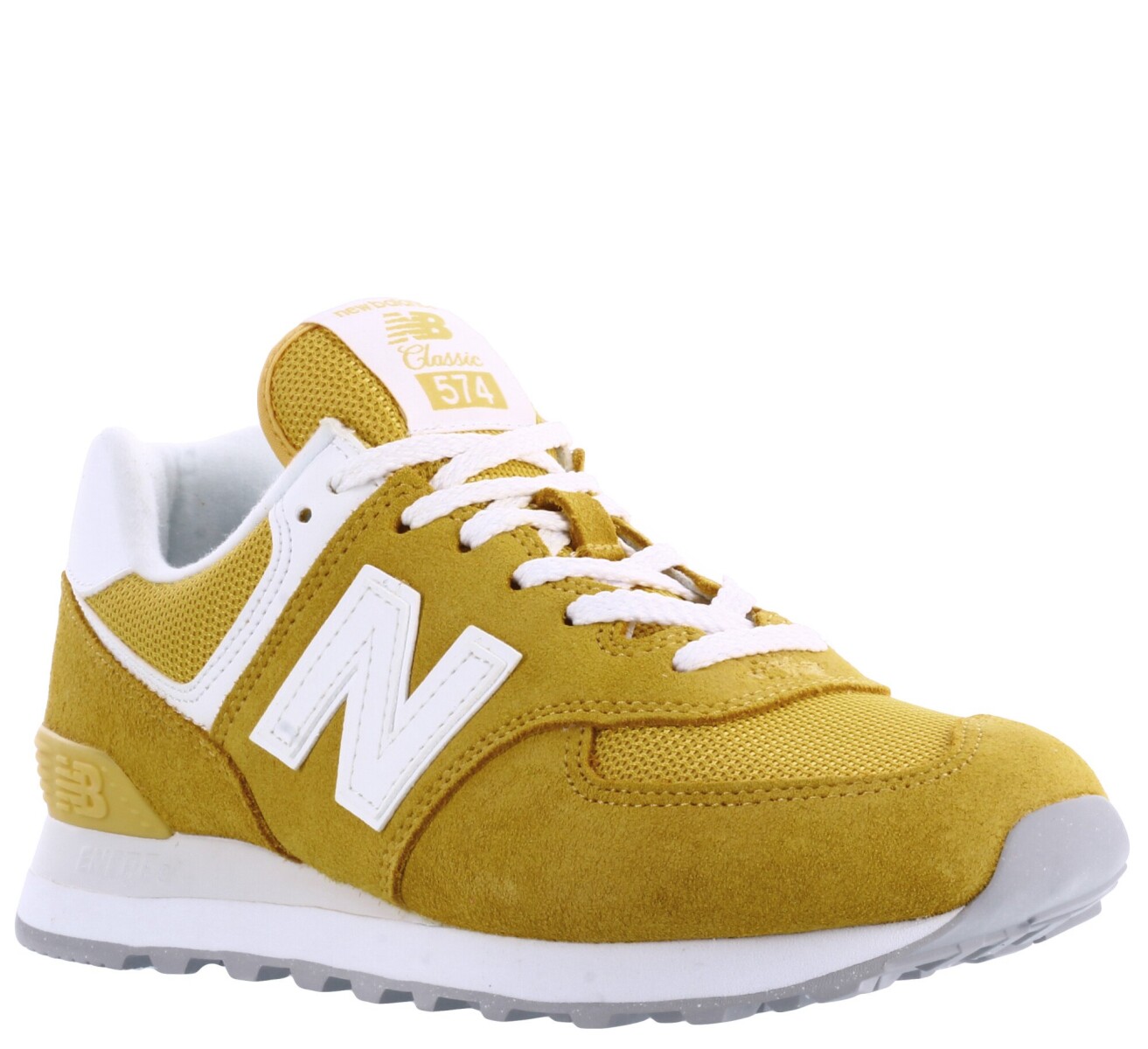 Championes de Mujer New Balance 574 - Amarillo - Blanco 