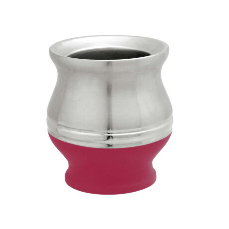 MATE ACERO INOXIDABLE 180ML D9/H9.6CM BASE FUCSIA