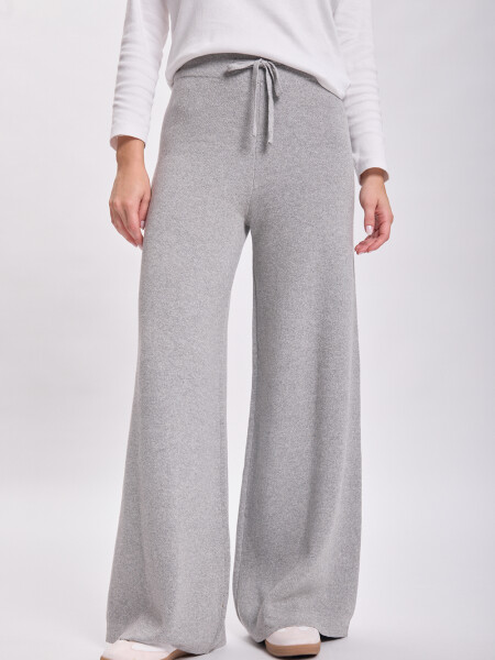 Pantalón punto Gris Claro