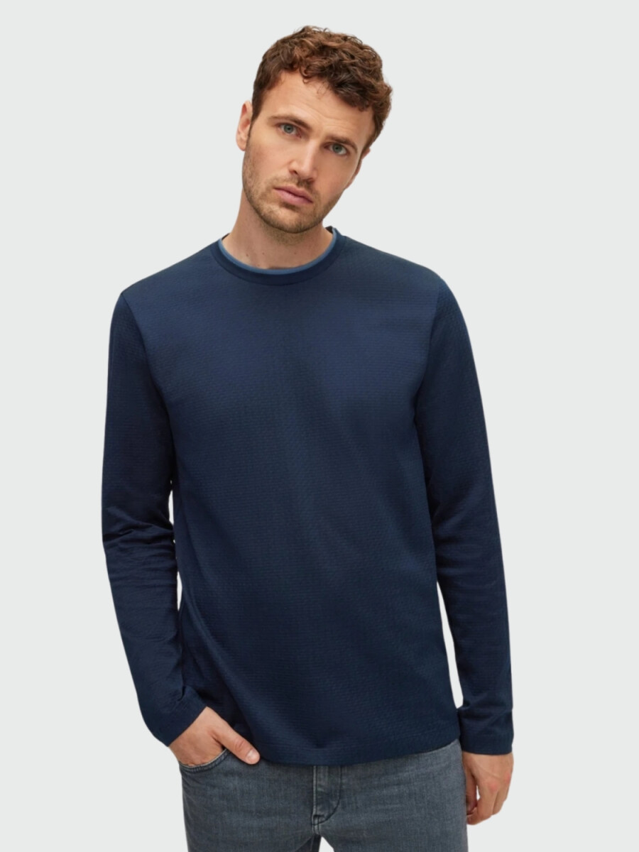 Hugo Boss -Remera manga larga de algodón regular fit, TTanner-10 - 0 