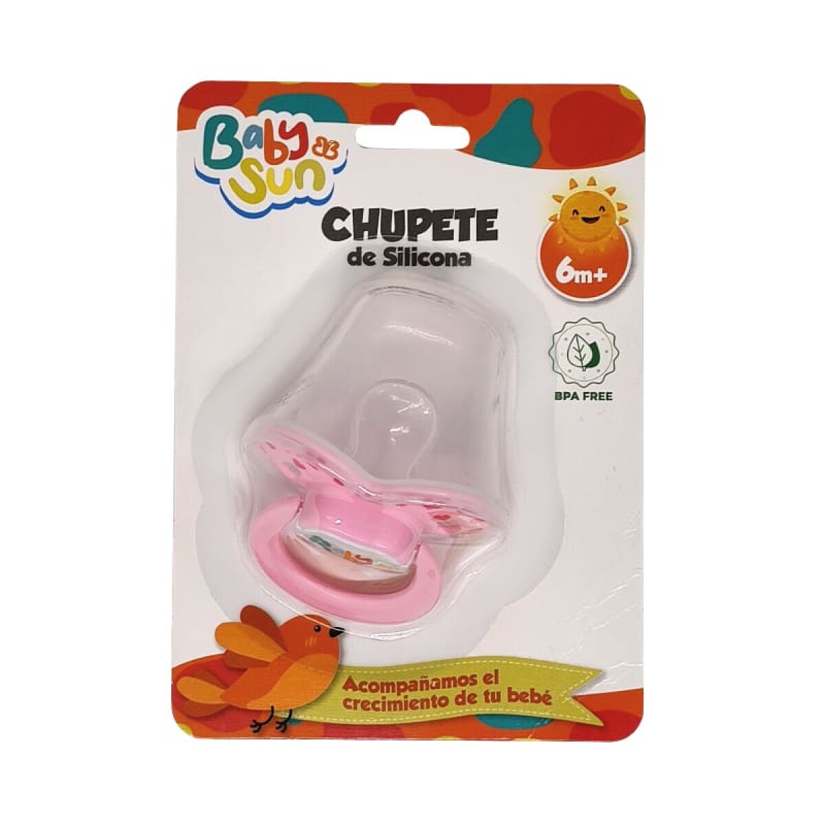 BABYSUN CHUPETE SILICONA ROSA COD:31020 