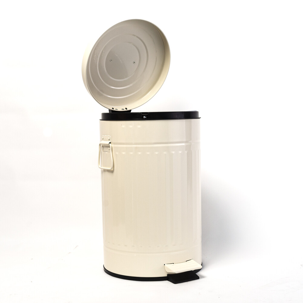 PAPELERA NATURAL/BEIGE ACERO INOXIDABLE BIN 13L OFF WHITE
