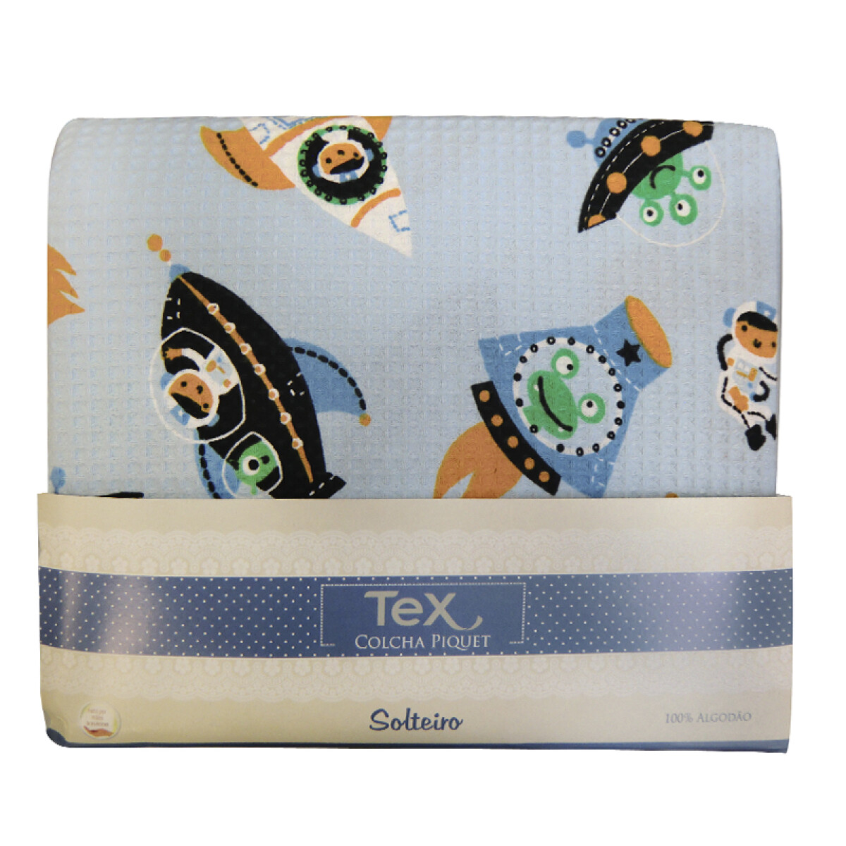 Colcha Infantil 100% Algodón Varios Diseños 1 Plaza - ESPACIO 