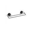 TOALLERO DOBLE ADHESIVO 45 CM NEGRO MATE Toallero Doble Adhesivo 45 Cm Negro Mate