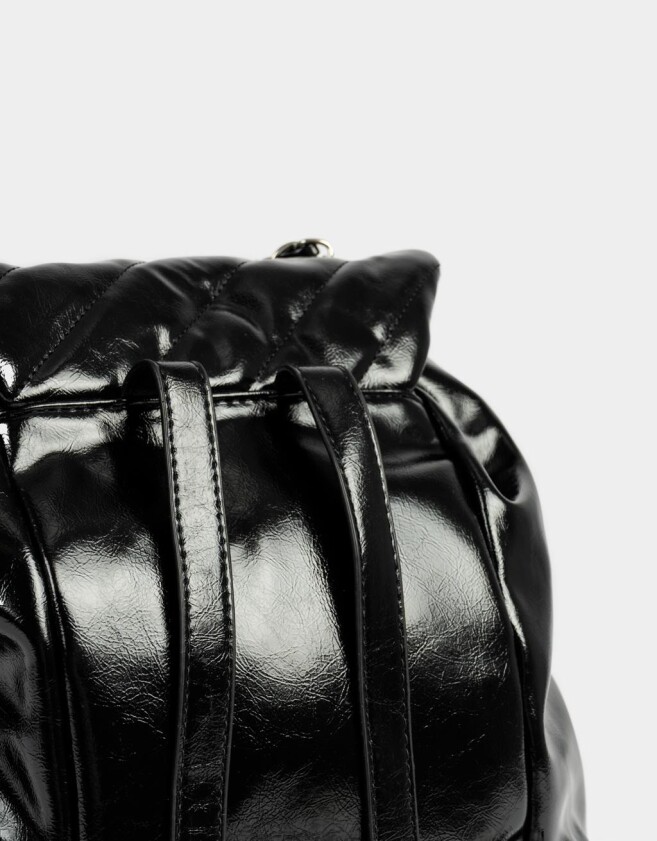 Mochilas Urbanas Puffy Mochila Puffy Con Solapa - Negro