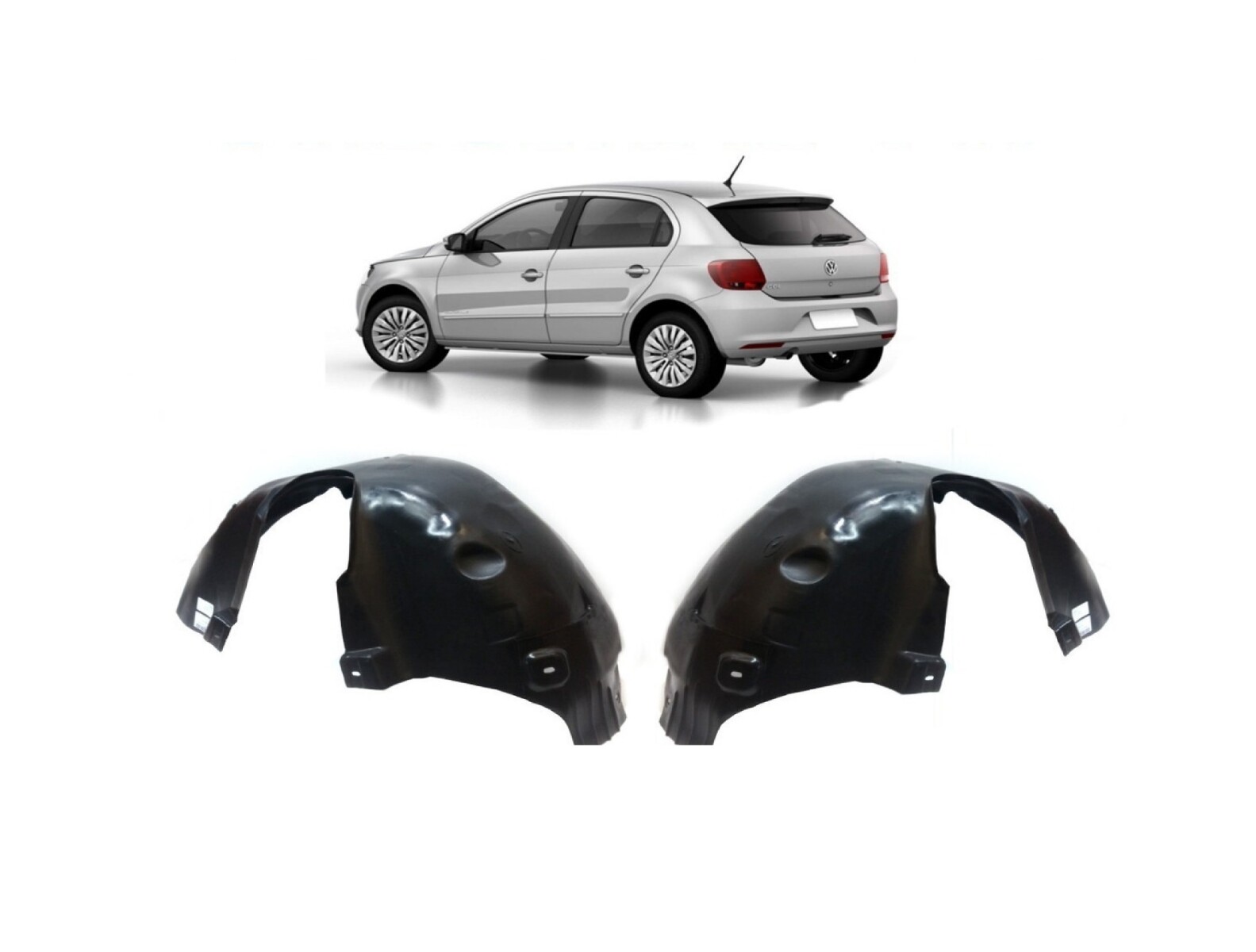 PROTECTOR INTERIOR DE GUARDABARRO TRASERO DERECHO GOL G5 / G6 / G7 