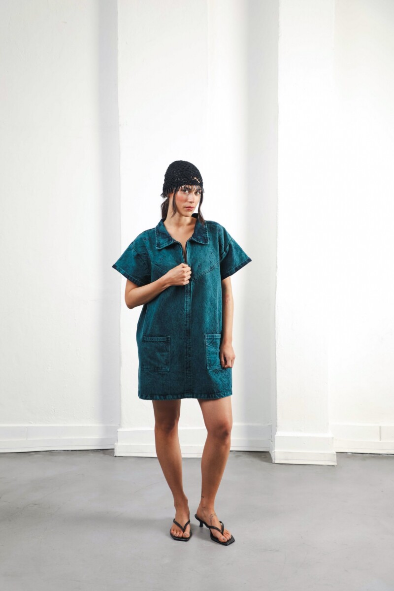 Vestido Paraíso Petróleo