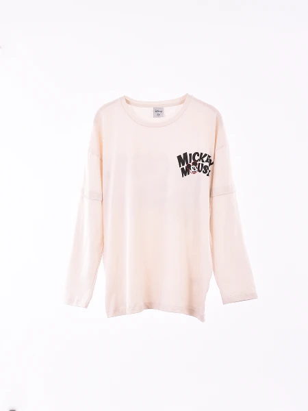 REMERA MICKEY BEIGE