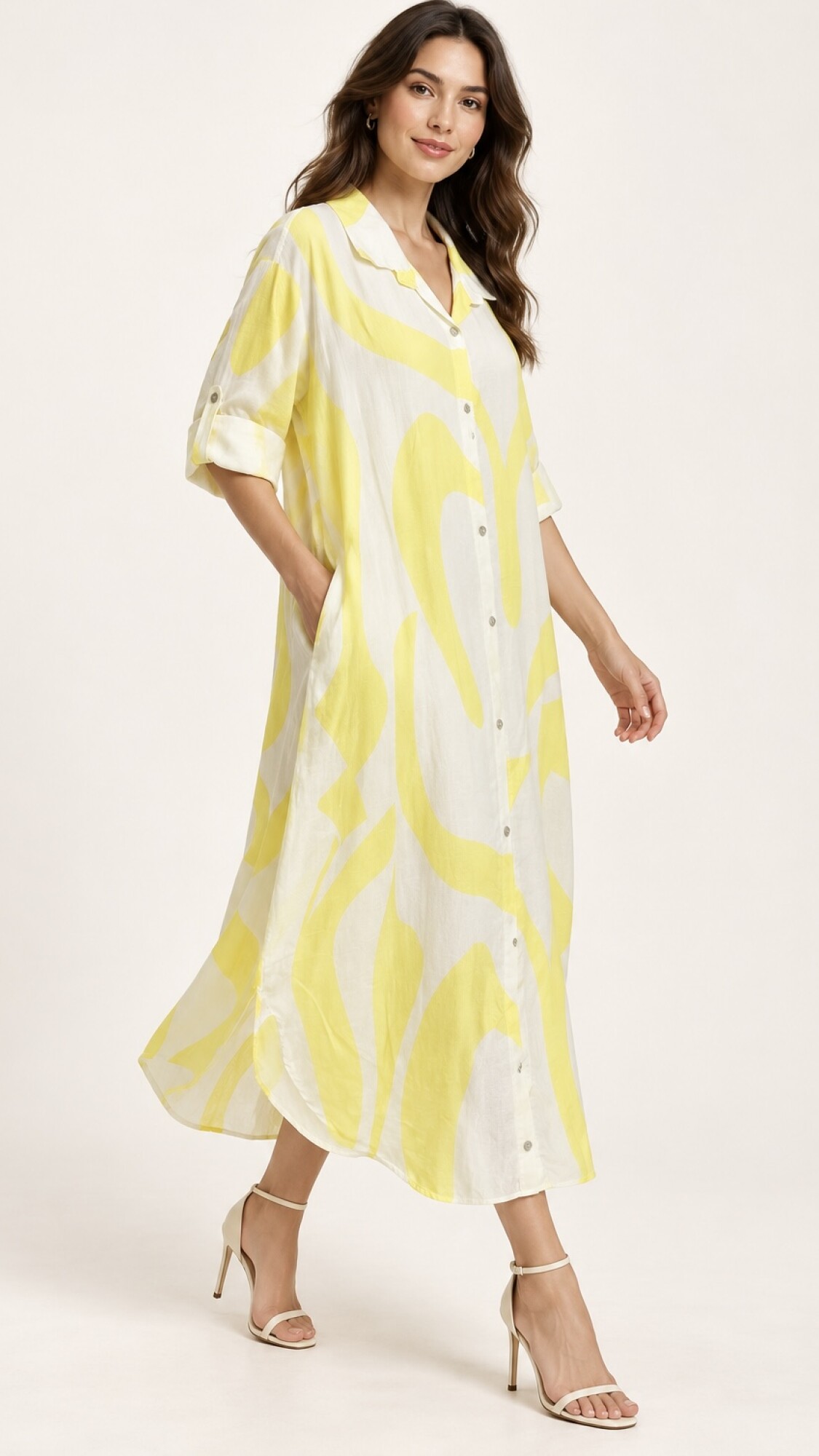 VESTIDO CAMISERO MEGAN Amarillo