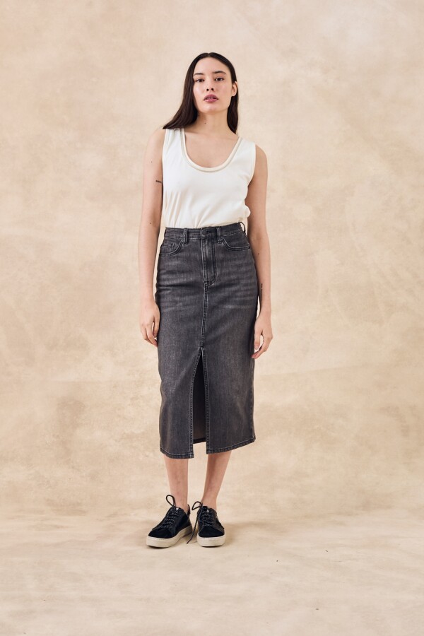 Midi Skirt Gris