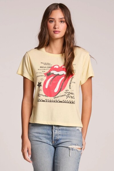 REMERA DE MANGA CORTA THE ROLL Beige